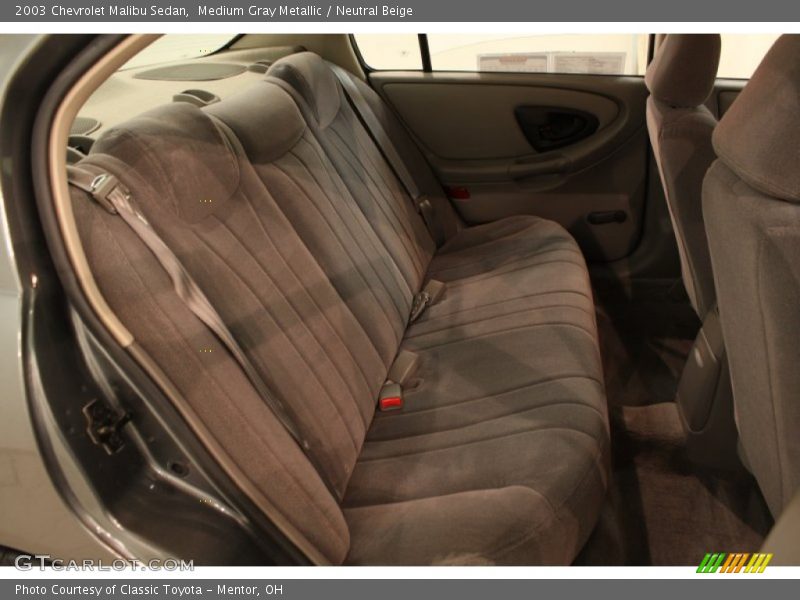 Medium Gray Metallic / Neutral Beige 2003 Chevrolet Malibu Sedan