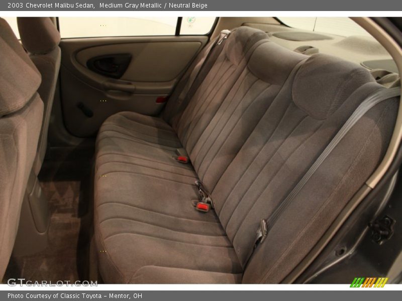 Medium Gray Metallic / Neutral Beige 2003 Chevrolet Malibu Sedan