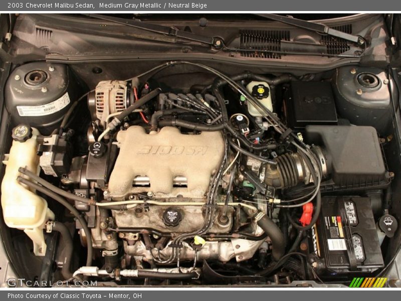 Medium Gray Metallic / Neutral Beige 2003 Chevrolet Malibu Sedan