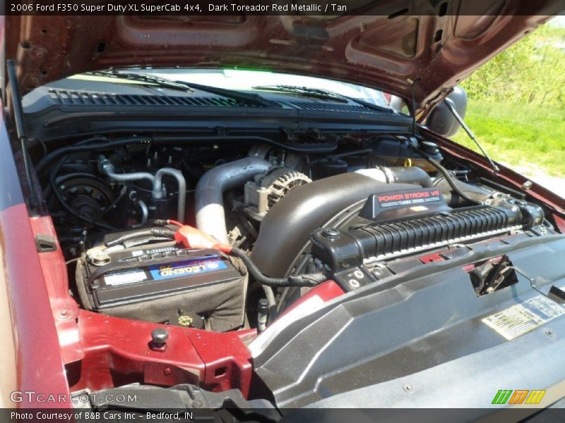 Dark Toreador Red Metallic / Tan 2006 Ford F350 Super Duty XL SuperCab 4x4