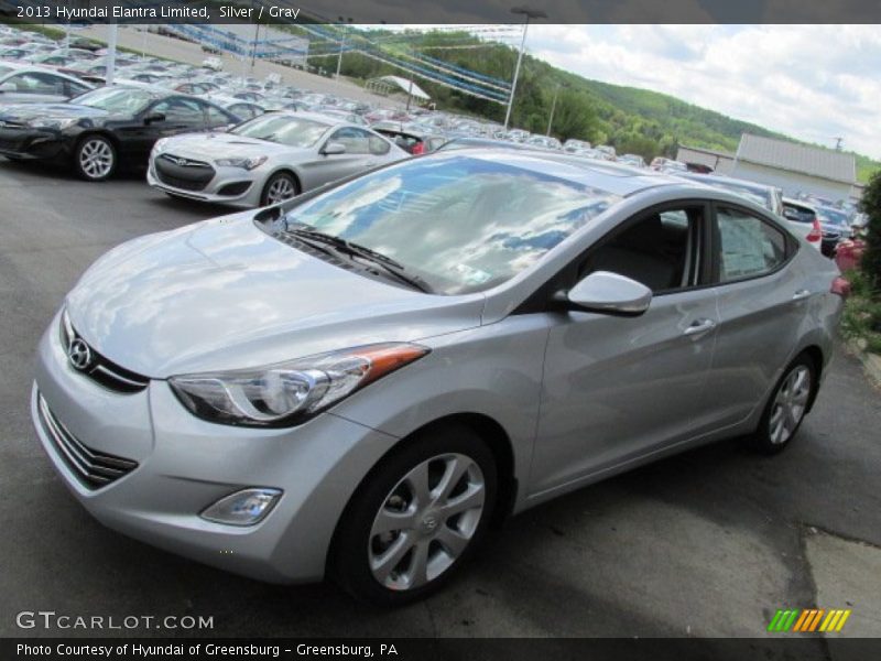 Silver / Gray 2013 Hyundai Elantra Limited