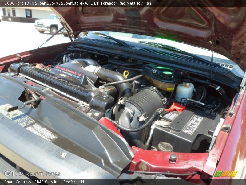 Dark Toreador Red Metallic / Tan 2006 Ford F350 Super Duty XL SuperCab 4x4