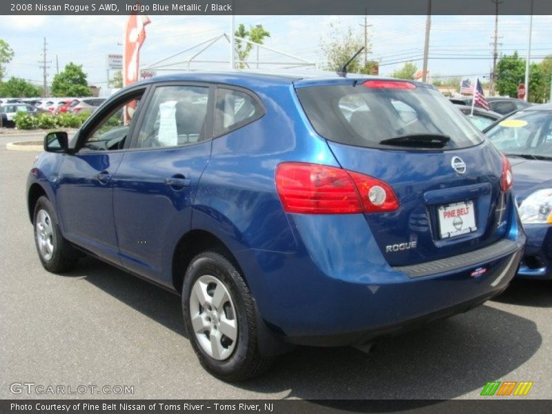 Indigo Blue Metallic / Black 2008 Nissan Rogue S AWD