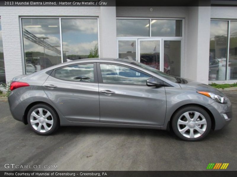 Harbor Gray Metallic / Gray 2013 Hyundai Elantra Limited