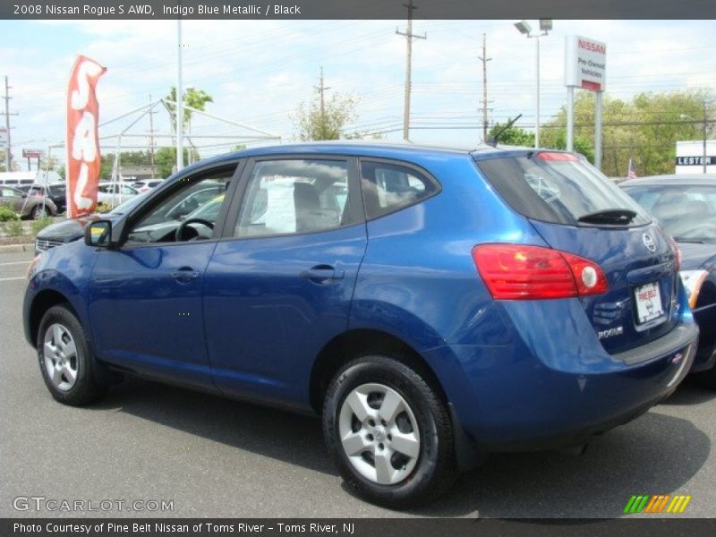 Indigo Blue Metallic / Black 2008 Nissan Rogue S AWD