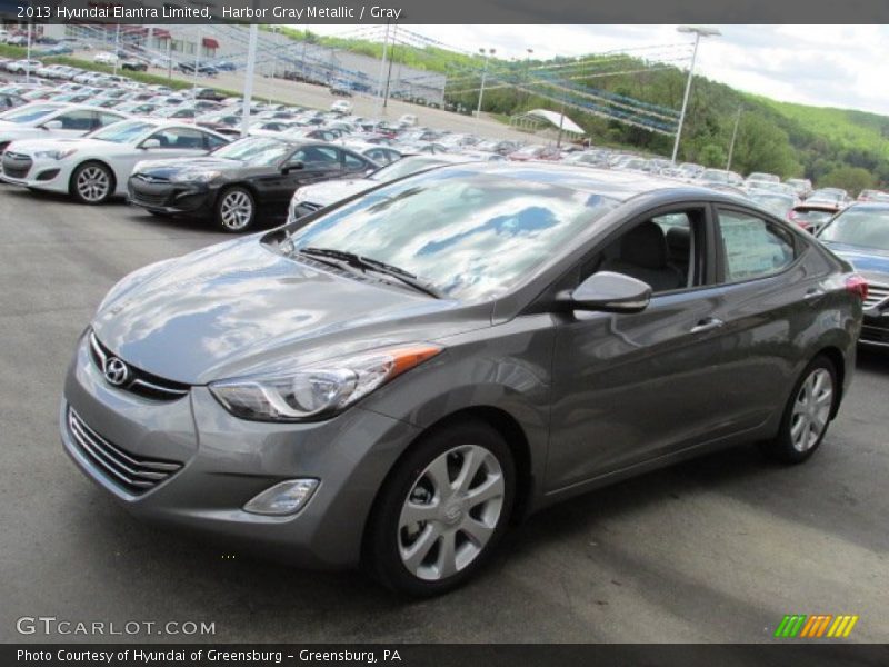Harbor Gray Metallic / Gray 2013 Hyundai Elantra Limited