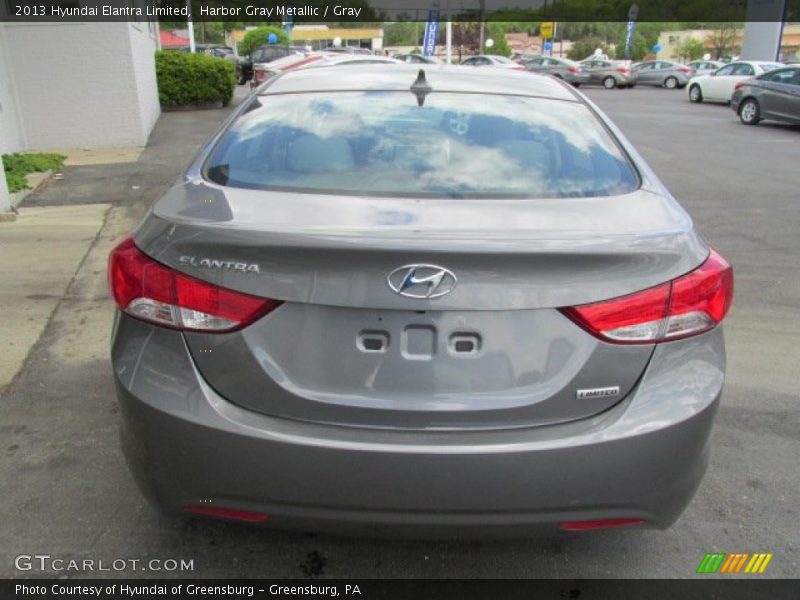 Harbor Gray Metallic / Gray 2013 Hyundai Elantra Limited