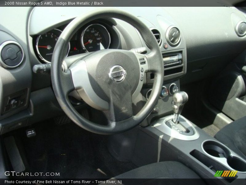Indigo Blue Metallic / Black 2008 Nissan Rogue S AWD