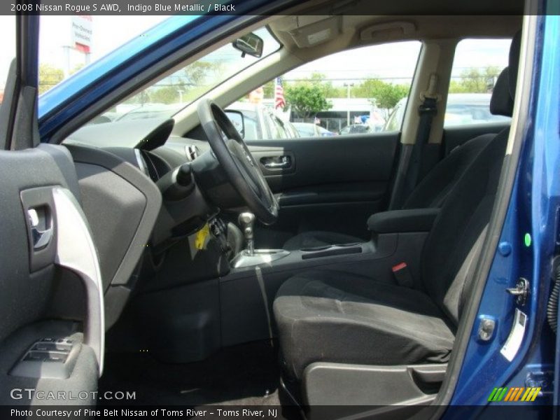 Indigo Blue Metallic / Black 2008 Nissan Rogue S AWD