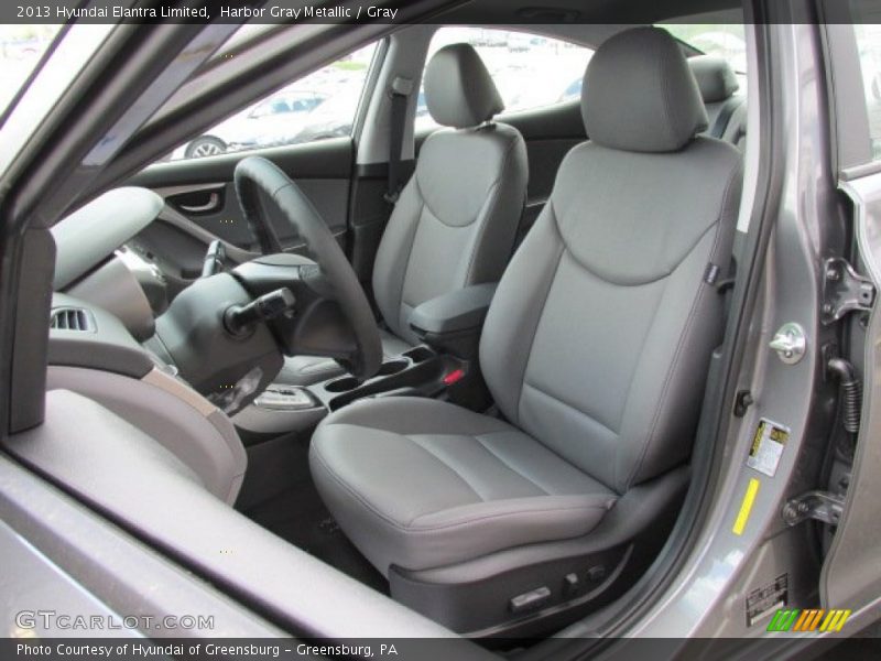 Harbor Gray Metallic / Gray 2013 Hyundai Elantra Limited