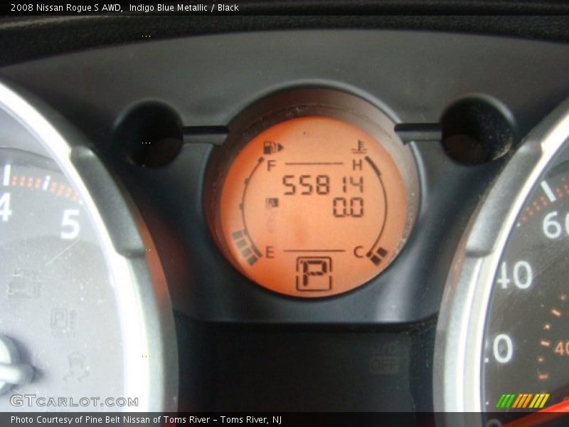 Indigo Blue Metallic / Black 2008 Nissan Rogue S AWD