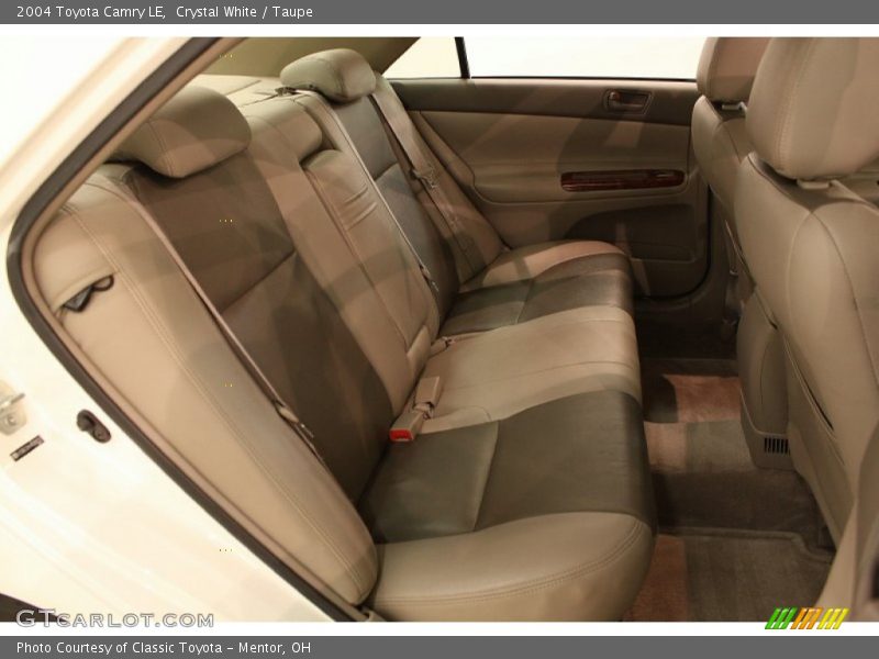 Rear Seat of 2004 Camry LE