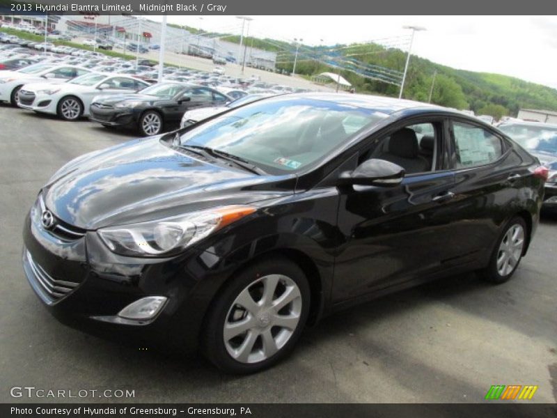 Midnight Black / Gray 2013 Hyundai Elantra Limited