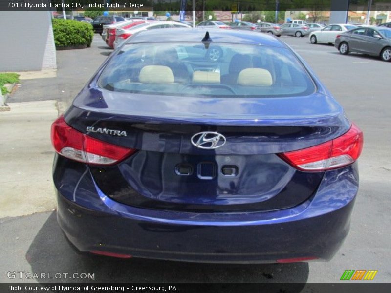 Indigo Night / Beige 2013 Hyundai Elantra GLS