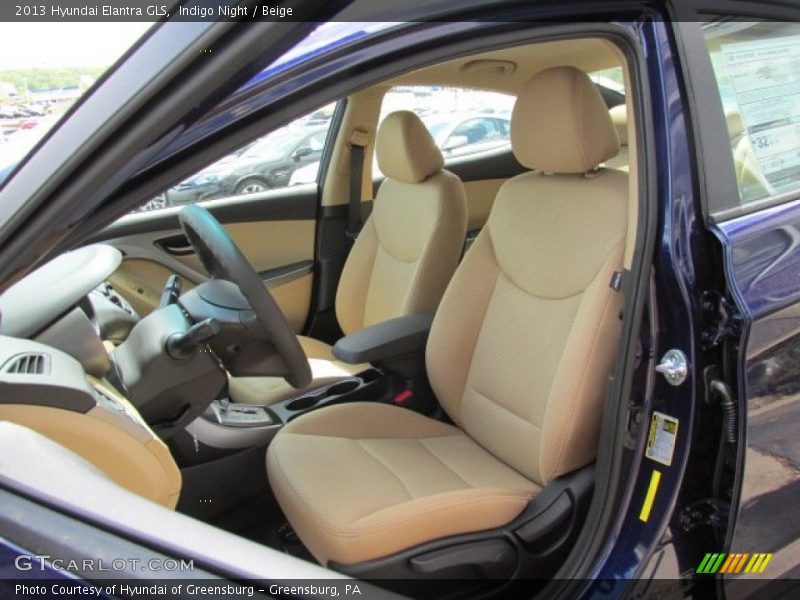 Indigo Night / Beige 2013 Hyundai Elantra GLS