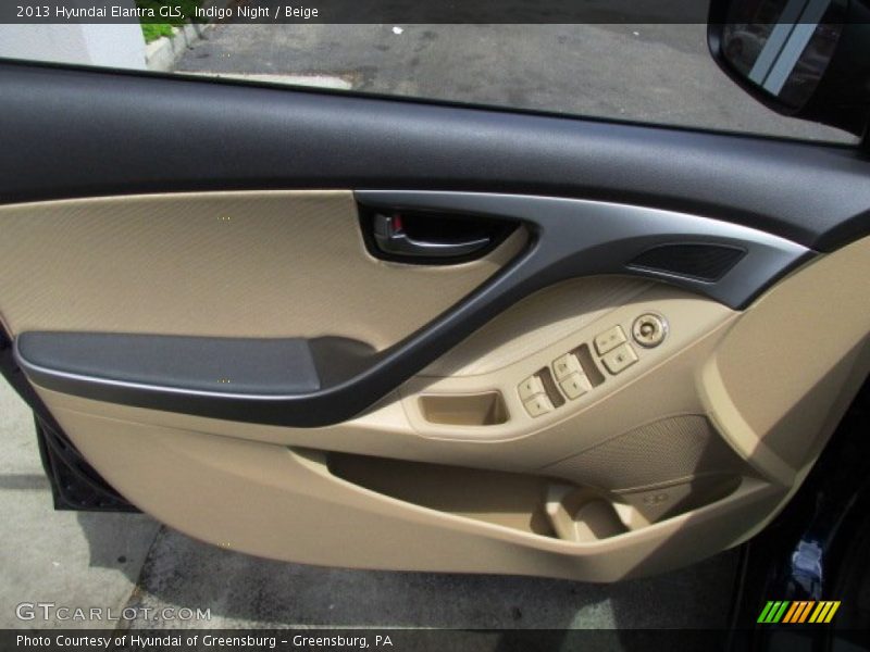 Indigo Night / Beige 2013 Hyundai Elantra GLS