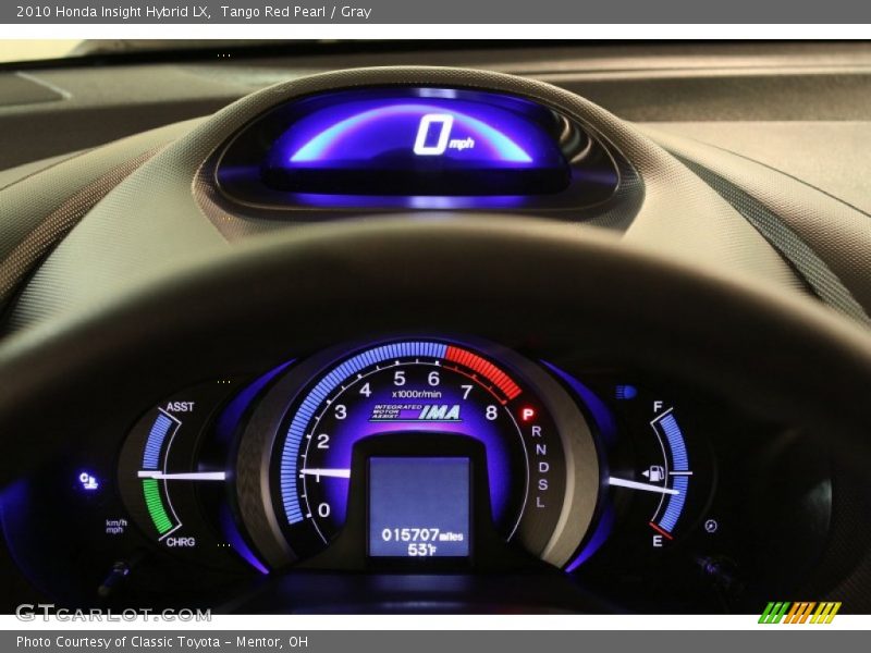 Tango Red Pearl / Gray 2010 Honda Insight Hybrid LX