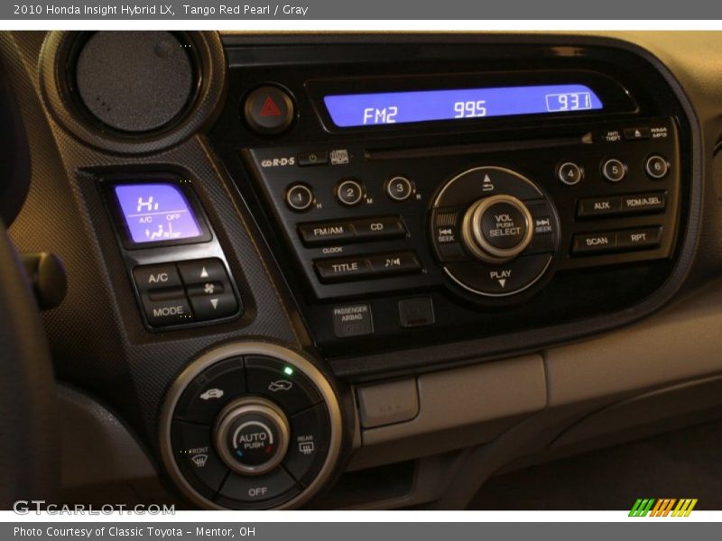 Tango Red Pearl / Gray 2010 Honda Insight Hybrid LX