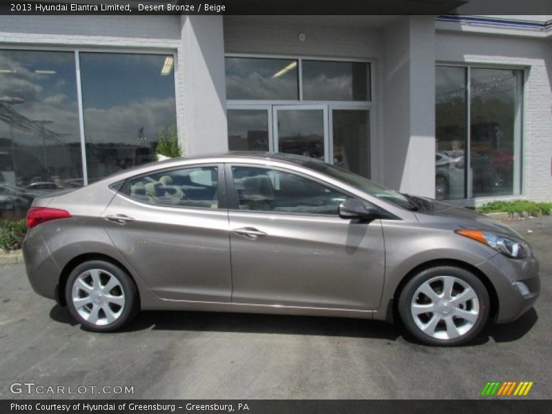 Desert Bronze / Beige 2013 Hyundai Elantra Limited