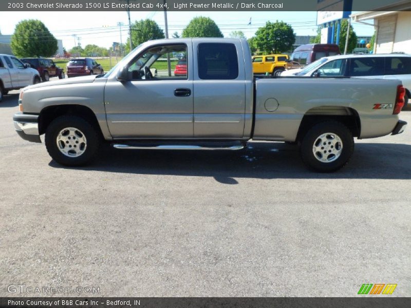 Light Pewter Metallic / Dark Charcoal 2003 Chevrolet Silverado 1500 LS Extended Cab 4x4