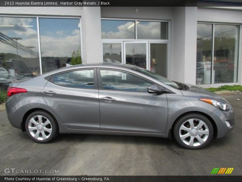 Harbor Gray Metallic / Black 2013 Hyundai Elantra Limited