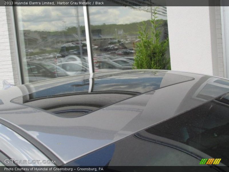 Harbor Gray Metallic / Black 2013 Hyundai Elantra Limited