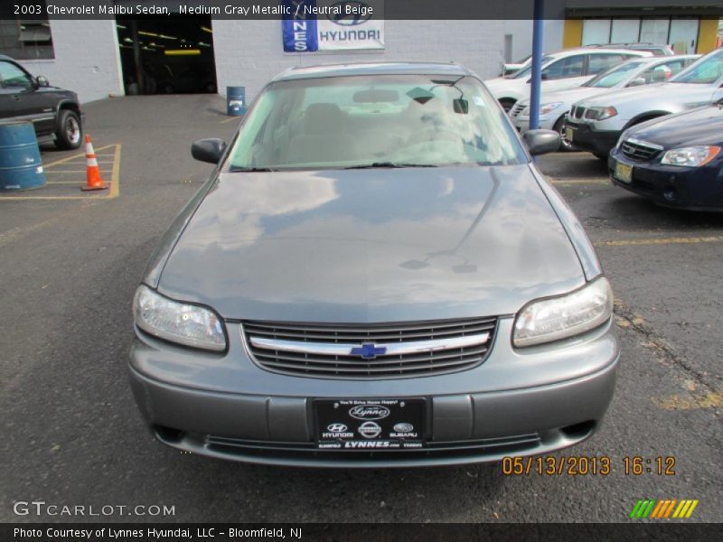 Medium Gray Metallic / Neutral Beige 2003 Chevrolet Malibu Sedan