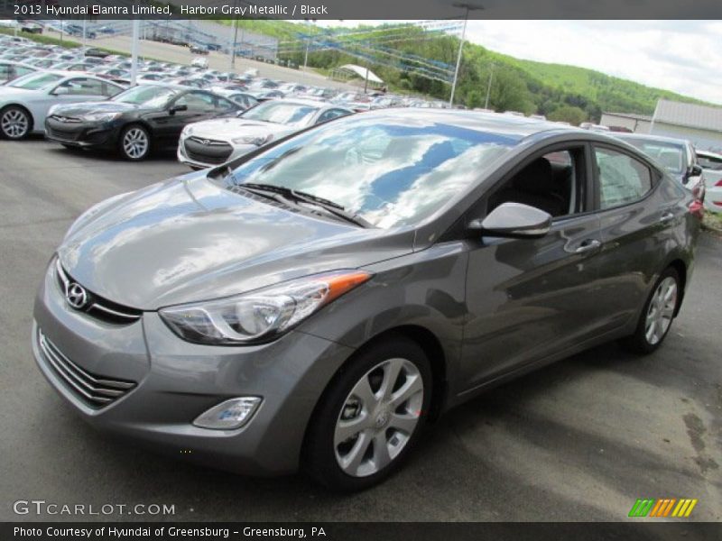Harbor Gray Metallic / Black 2013 Hyundai Elantra Limited