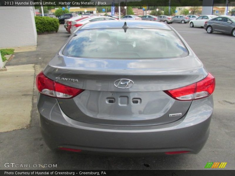 Harbor Gray Metallic / Black 2013 Hyundai Elantra Limited