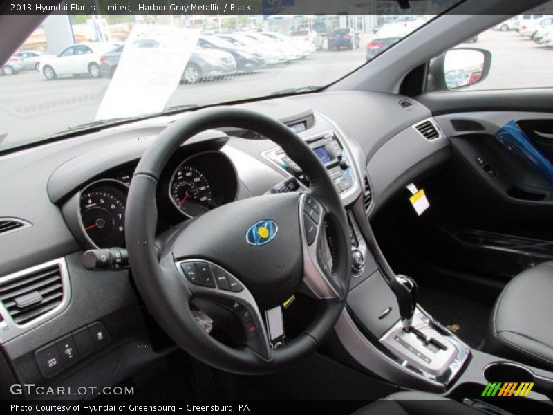 Harbor Gray Metallic / Black 2013 Hyundai Elantra Limited