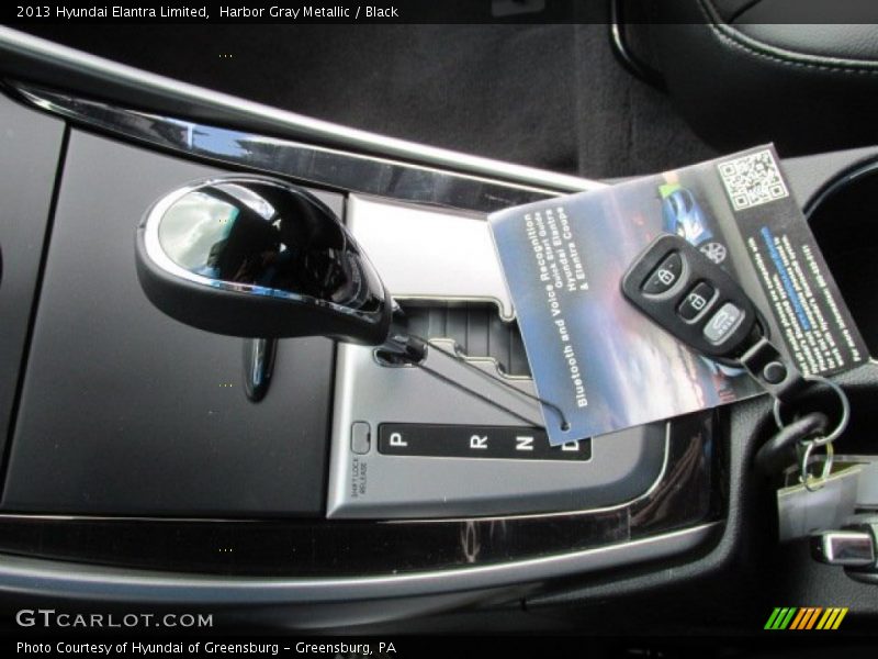 Harbor Gray Metallic / Black 2013 Hyundai Elantra Limited