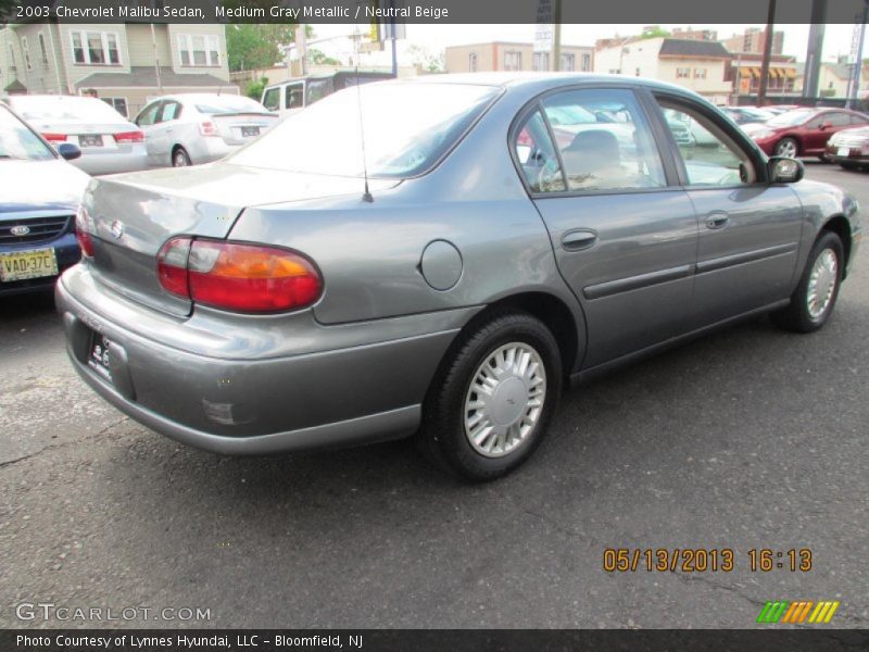 Medium Gray Metallic / Neutral Beige 2003 Chevrolet Malibu Sedan