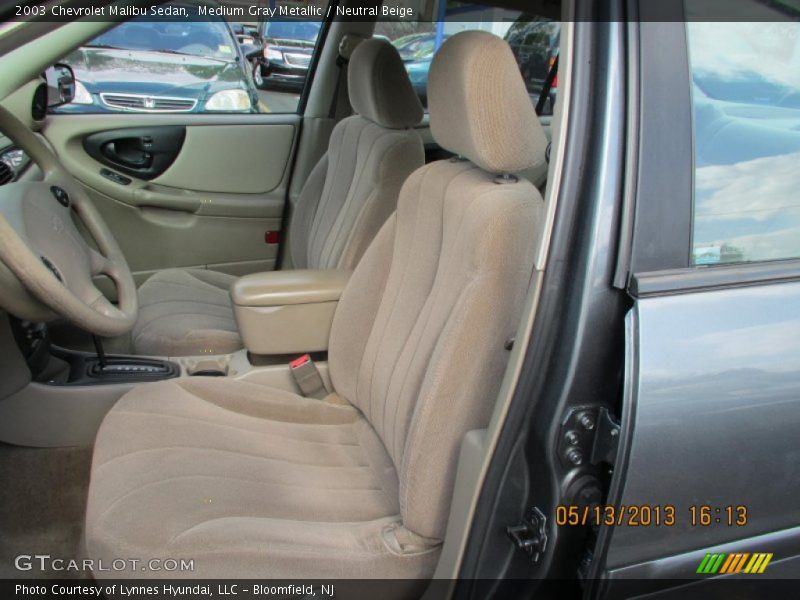 Medium Gray Metallic / Neutral Beige 2003 Chevrolet Malibu Sedan