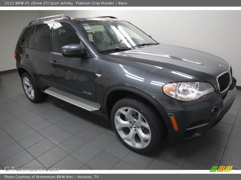 Platinum Gray Metallic / Black 2013 BMW X5 xDrive 35i Sport Activity