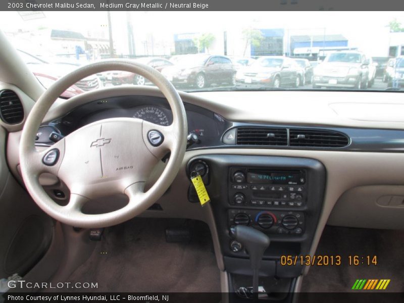 Medium Gray Metallic / Neutral Beige 2003 Chevrolet Malibu Sedan