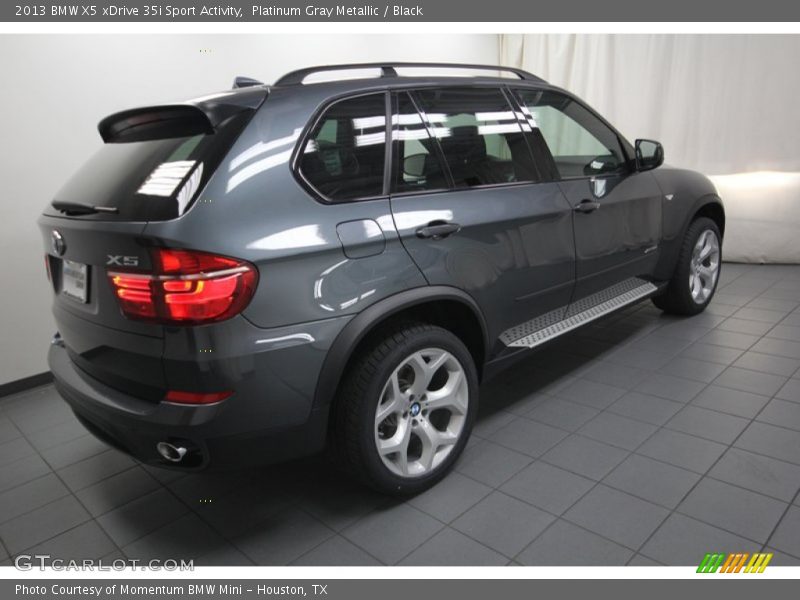 Platinum Gray Metallic / Black 2013 BMW X5 xDrive 35i Sport Activity