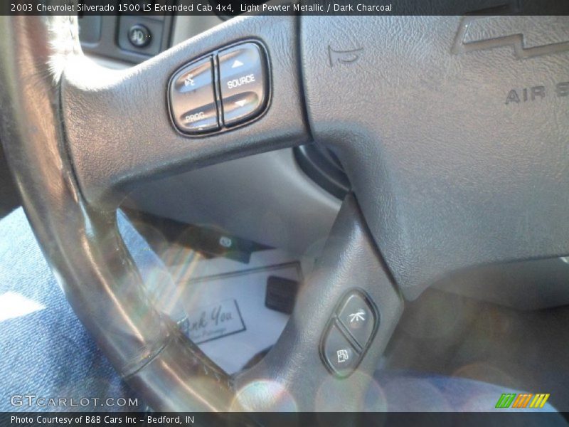 Light Pewter Metallic / Dark Charcoal 2003 Chevrolet Silverado 1500 LS Extended Cab 4x4