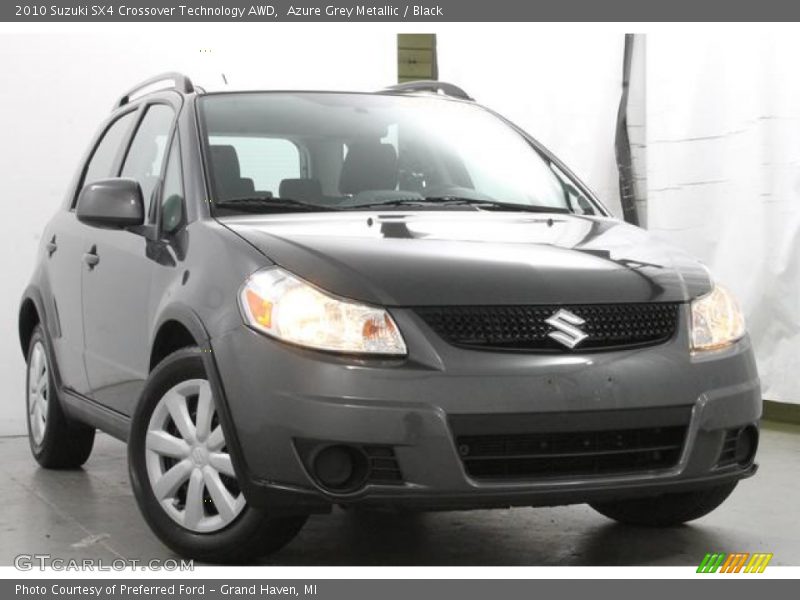 Azure Grey Metallic / Black 2010 Suzuki SX4 Crossover Technology AWD