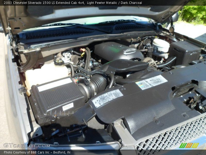 Light Pewter Metallic / Dark Charcoal 2003 Chevrolet Silverado 1500 LS Extended Cab 4x4