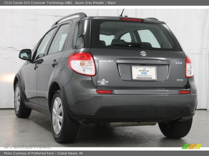 Azure Grey Metallic / Black 2010 Suzuki SX4 Crossover Technology AWD