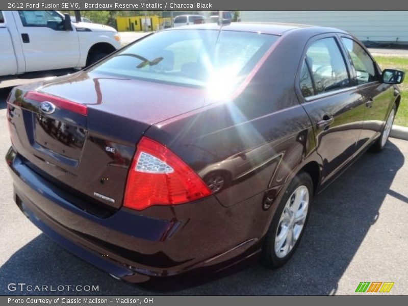 Bordeaux Reserve Metallic / Charcoal Black 2012 Ford Fusion SE V6