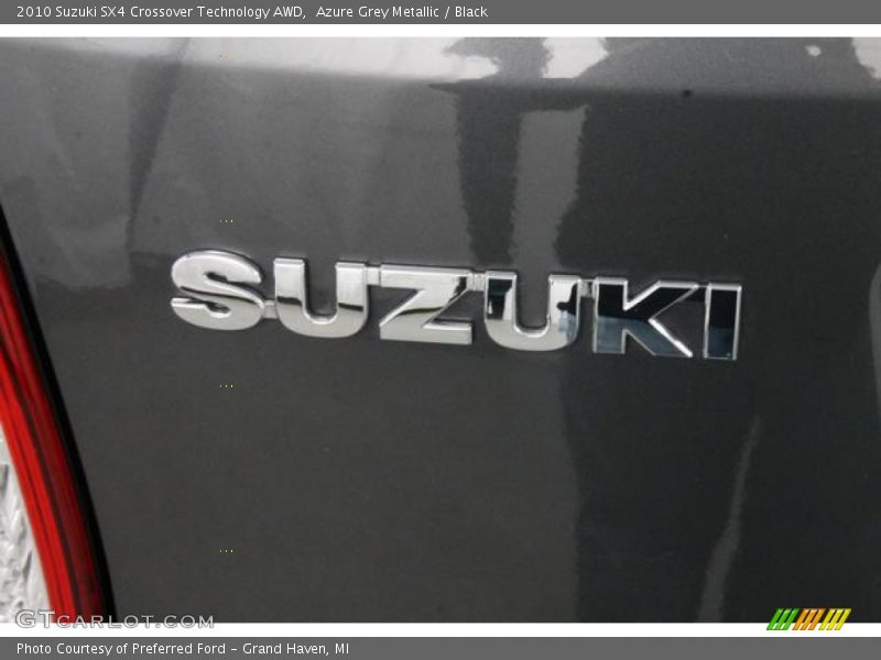 Azure Grey Metallic / Black 2010 Suzuki SX4 Crossover Technology AWD