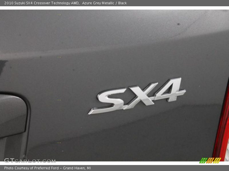 Azure Grey Metallic / Black 2010 Suzuki SX4 Crossover Technology AWD