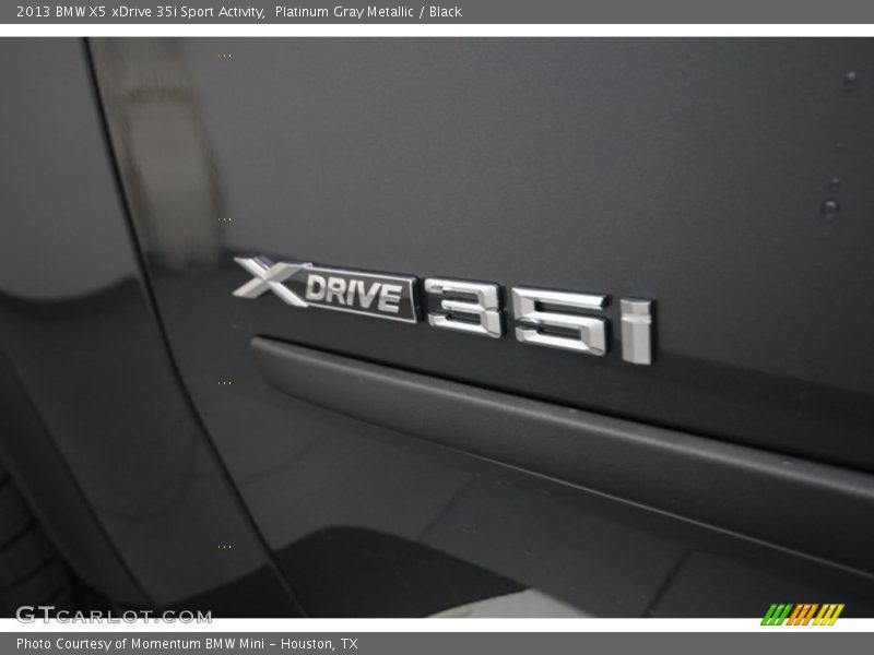 Platinum Gray Metallic / Black 2013 BMW X5 xDrive 35i Sport Activity