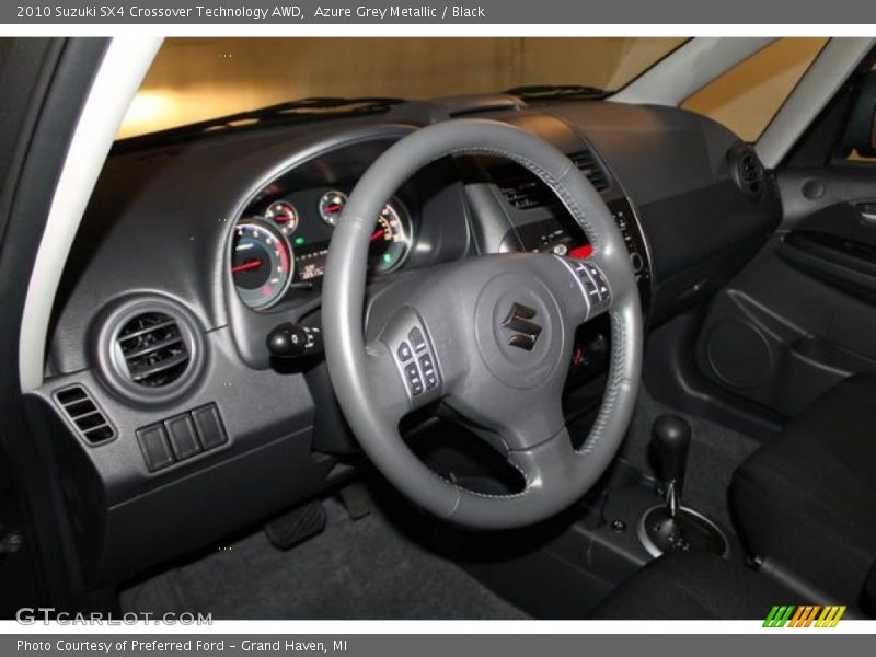 Azure Grey Metallic / Black 2010 Suzuki SX4 Crossover Technology AWD