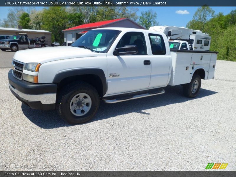 Summit White / Dark Charcoal 2006 Chevrolet Silverado 3500 Extended Cab 4x4 Utility Truck