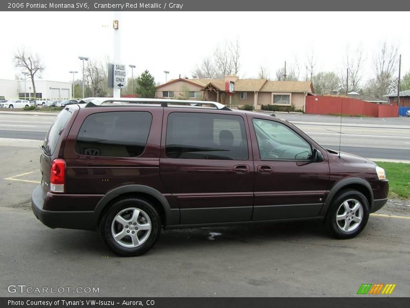 Cranberry Red Metallic / Gray 2006 Pontiac Montana SV6