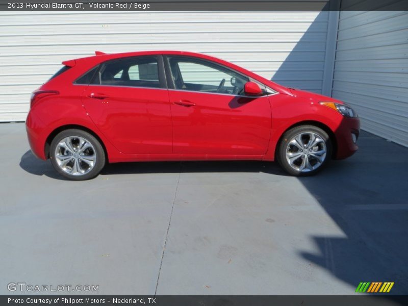 Volcanic Red / Beige 2013 Hyundai Elantra GT