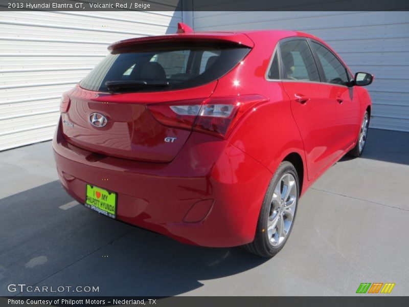 Volcanic Red / Beige 2013 Hyundai Elantra GT