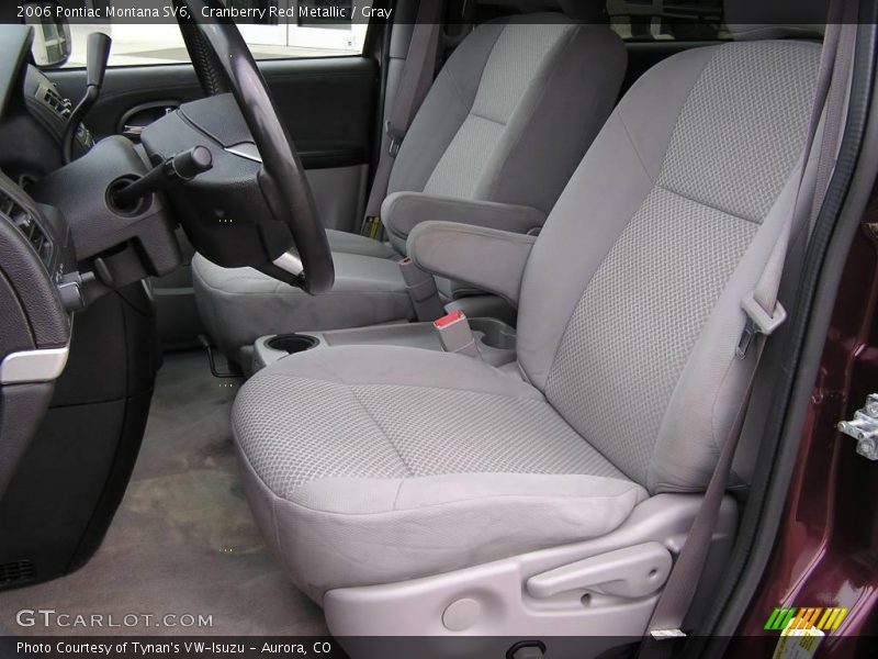Cranberry Red Metallic / Gray 2006 Pontiac Montana SV6